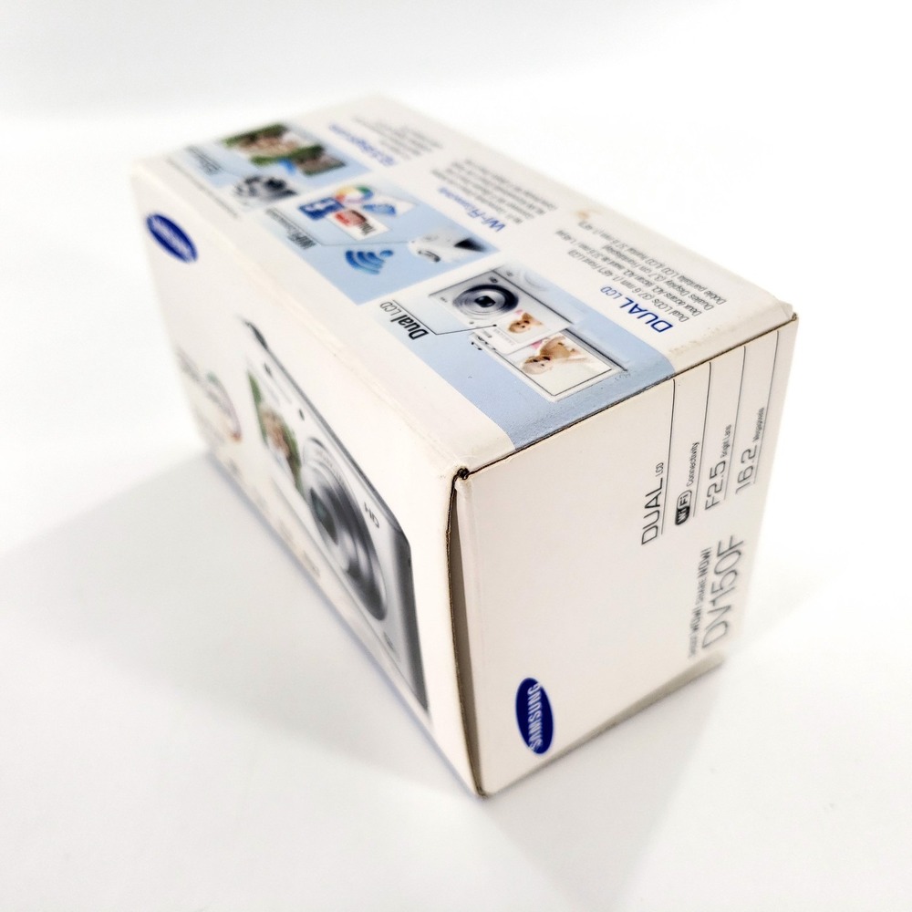 Samsung DualView DV150F 16.2MP Digital Camera White Complete In Box Tested Works - Picture 12 of 14